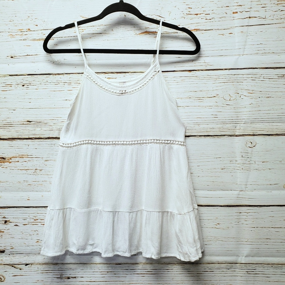 Paper Crane White Tank Top